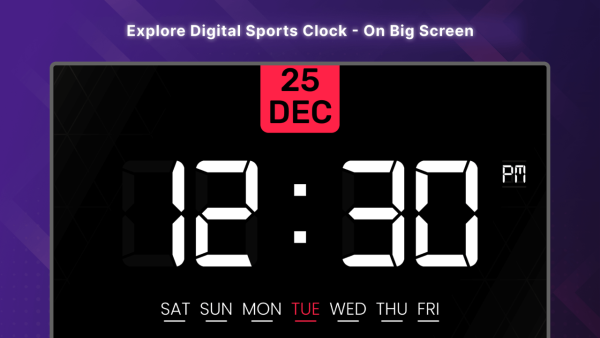 Trendy Digital Sports Clock HD - Image 2